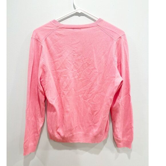 J.McLaughlin libby v-neck cashmere sweater candy pink - Picture 2 of 4